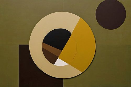 Geometrisch minimalistisch schilderij