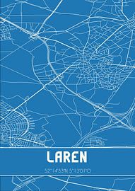 Plan d'ensemble | Carte | Laren (Noord-Holland) sur Affiches de lieux