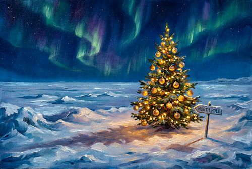 Kerstlicht op de Noordpool van levi schreuder