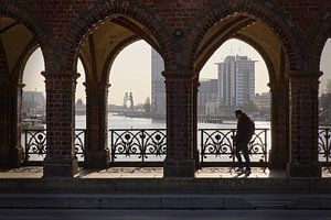 Ingelijste Stilte aan de Spree. Berlijn.