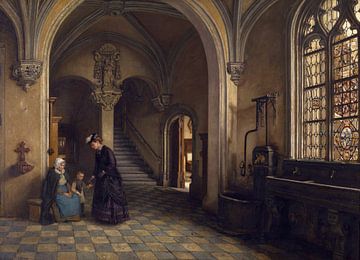 Henri de Braekeleer, Innenraum der St. Paulskirche in Antwerpen, 1869 von Atelier Liesjes