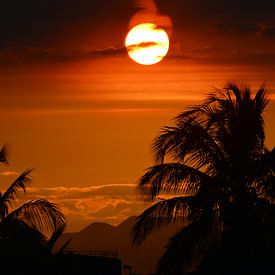 Zonsondergang op Cuba van Aart Reitsma