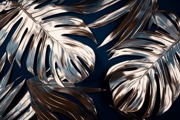 Glimmende palmbladeren van Poster Art Shop