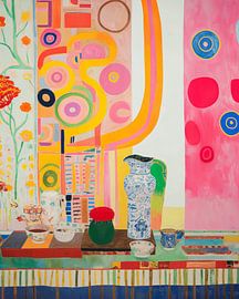 Super colourful and playful still life by Studio Allee