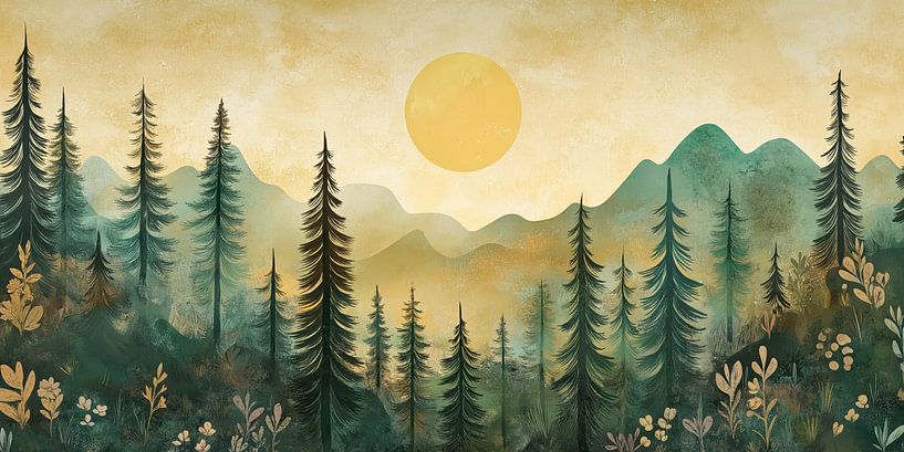 Forest and sun by Imagine