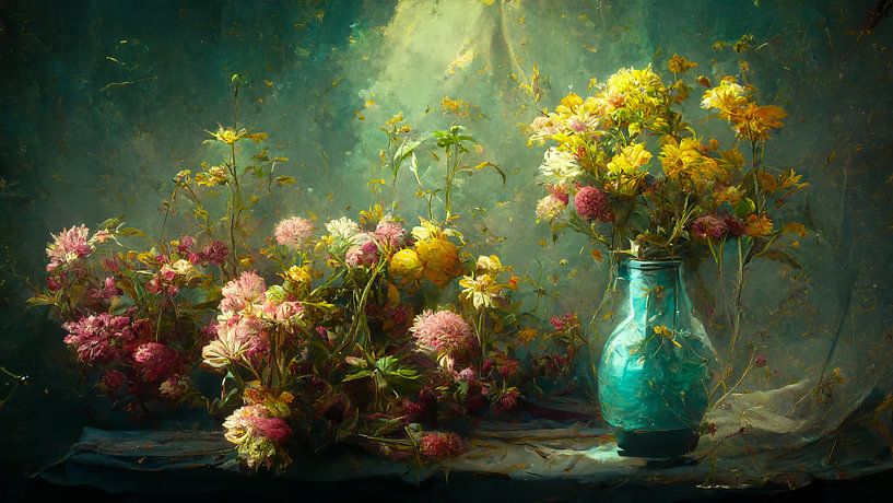 Ocean of Flowers van Sven van der Wal