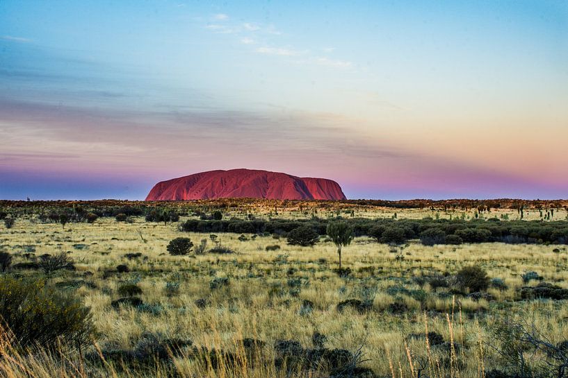 Ayers Rock - Uluru at sunset by Rowan van der Waal
