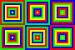 6 Permutationen mit Zentrum Gelb | ID=15 | V=09 von Gerhard Haberern