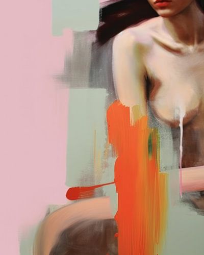 Diptychon: Abstrakter weiblicher Akt