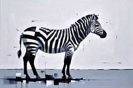 Minimalistisches Zebra-Design von Art & Soul Creations
