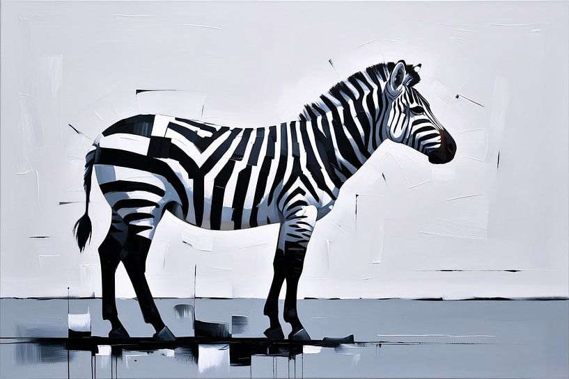 Minimalistisch zebra ontwerp van Art & Soul Creations