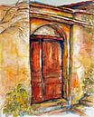 Oude houten  deur . van Ineke de Rijk thumbnail