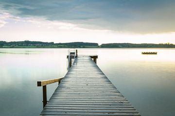 Steiger op het water van Puravida - Fotografie en fotokunst