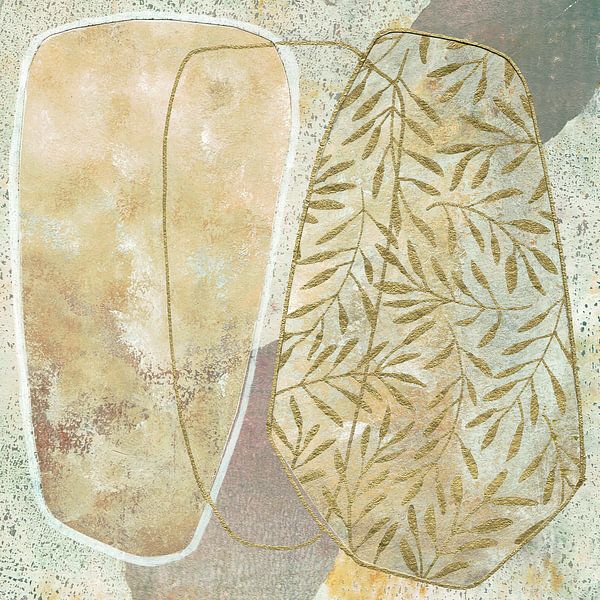 Two Standing Stones | Abstract Collage by Behindthegray