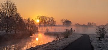 Aan de Dender smorgens vroeg