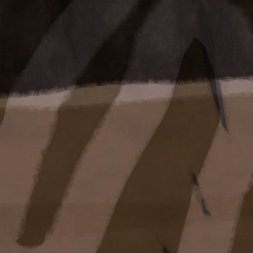 Moderne abstracte kunst. Vormen en lijnen in terra, mosterd, beige