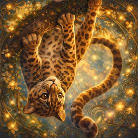 Nebelpanther Jugendstil by Linda de Klein