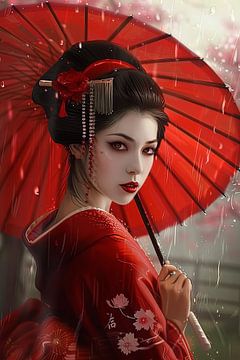 japanse Geisha van Egon Zitter