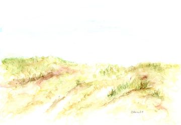 Hvide Sande - Uitzicht op de duinen van Sandra Steinke