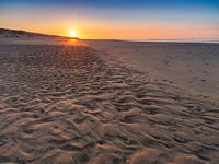 sunset on the beach of Oost Vlieland