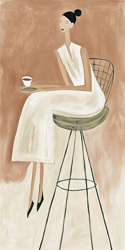 Drinking coffee by Bert Nijholt