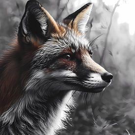 Beschaulicher Fuchs in Herbsttönen von Mysterious Spectrum