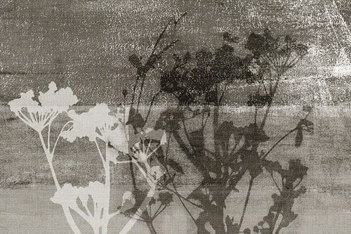 Japandi bloemen op linnen