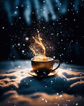 Le café en hiver sur fernlichtsicht