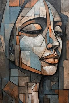 Female face abstract by Imagine
