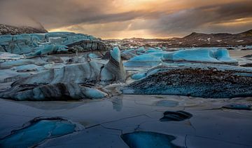 Gletsjer op IJsland van Andy Luberti