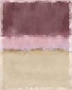 Taupe, roze, wit. Abstract schilderij geïnspireerd door Mark Rothko. van Dina Dankers thumbnail