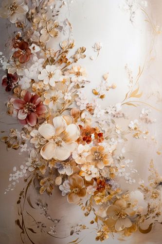 Bloemen Rococo Schilderij