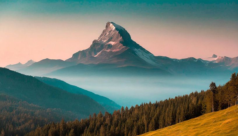 Mountains with clouds by Mustafa Kurnaz