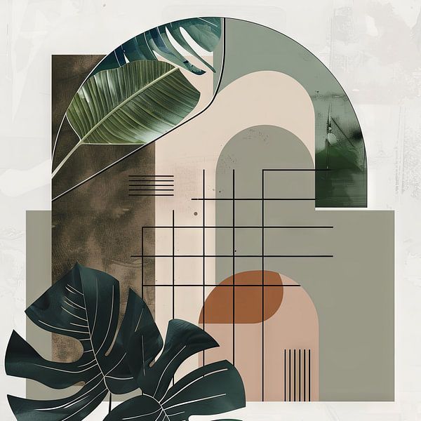 Tropical shapes and colours by Poster Art Shop