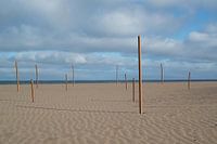 verlaten strand