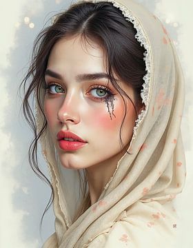 Mystical Tears in Soft Veil by Daan Sitters