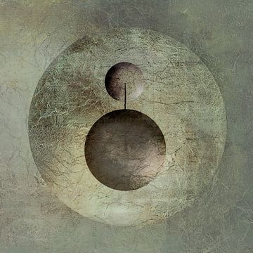 Modern Abstract. Minimalisme met Cirkels. 4 van Alie Ekkelenkamp