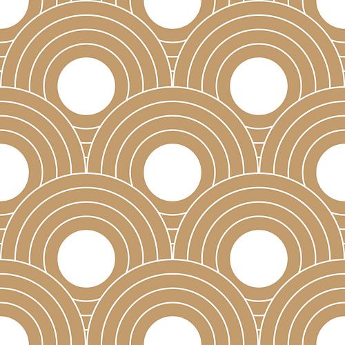 Retro Japans patroon. Abstracte geometrische illustratie in goud 7