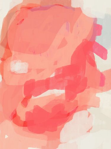 Roze en oranje. Moderne abstracte kunst.