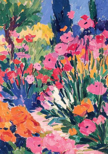A colourful summer garden full of flowers by Niklas Maximilian