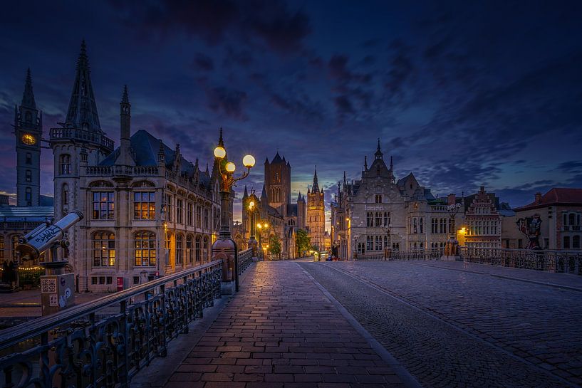 Gand au lever du soleil par Dennis Donders