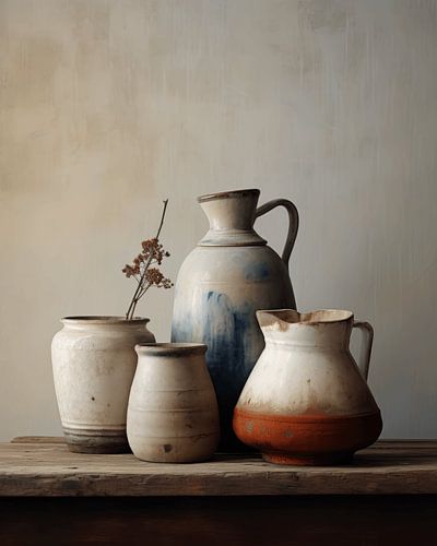 Still life in Japandi and wabi-sabi style by Carla Van Iersel