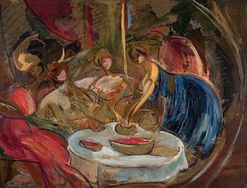 Leon Chwistek - Hoofd van een Joodse vrouw (rond 1920) van Peter Balan