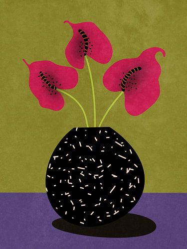 Mooie bloemen in vaas