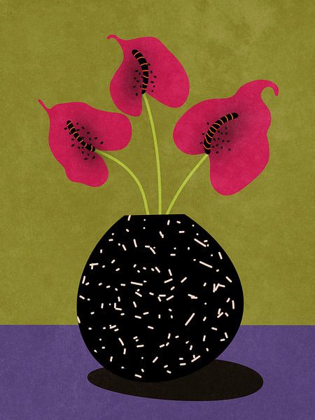 Schöne Blumen in der Vase von Raissa Oltmanns
