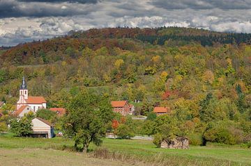 Herfst in het biosfeerreservaat van de Rhön van Peter Eckert