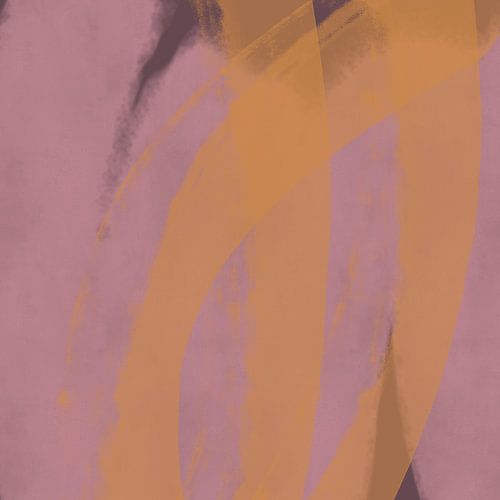 Abstracte lijnen en vormen in roze en goud