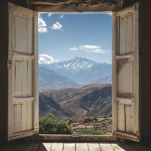 Fensterblick auf den Jbel Toubkal