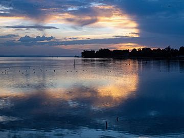 Sunset on Lake Constance by Katrin May