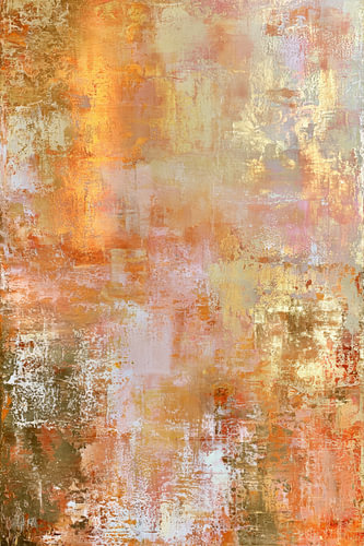 Peinture abstraite « Pastel Or » - Joyeuse